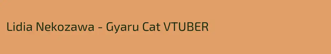 Lidia Nekozawa - Gyaru Cat VTUBER